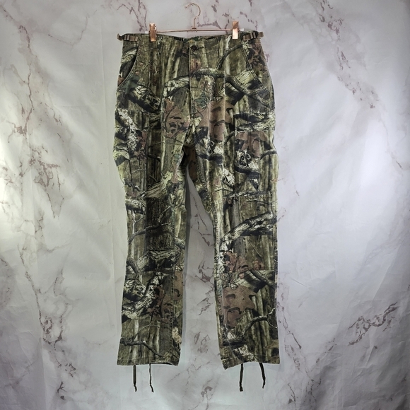Cabelas Pants Mens Medium 36 X 29 Camo Hunting Woodland Seclusion 3D - Picture 1 of 13